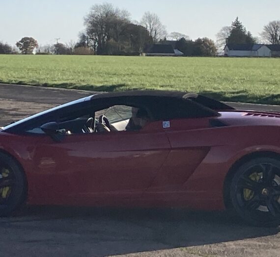 Children driving supercars for the first time